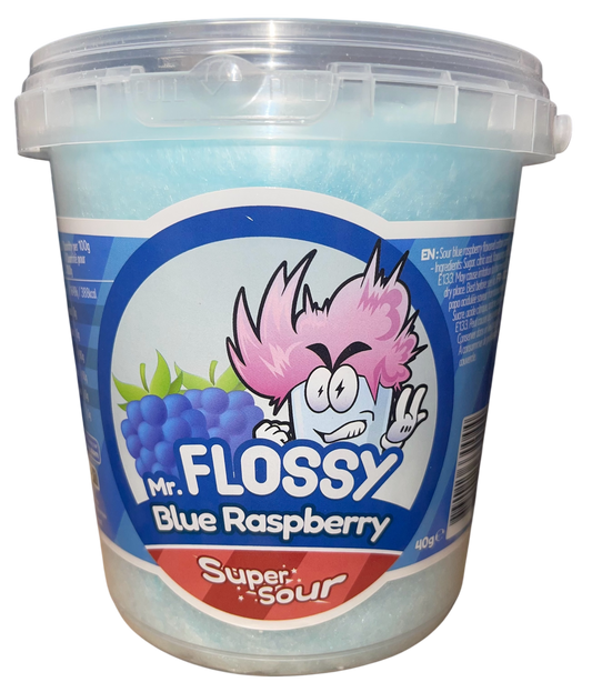 Mr Flossy Zuckerwatte Blue Raspberry 40g