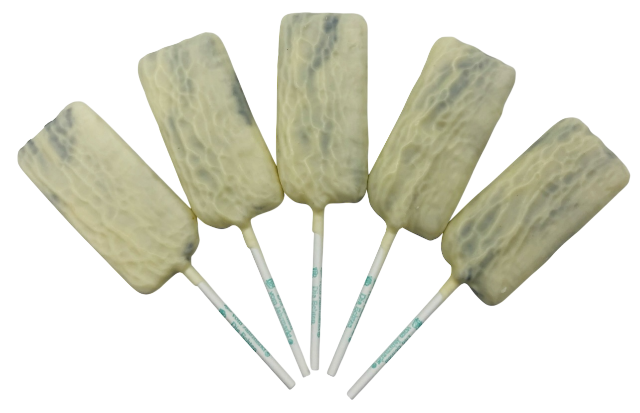 Schoko Salmiak Lolly weiße Schokolade 1 Stk.
