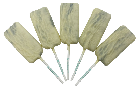 Schoko Salmiak Lolly weiße Schokolade 1 Stk.