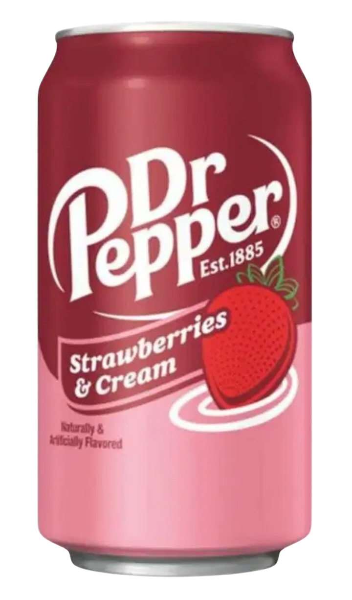Dr. Pepper Strawberries&Cream 330ml (inkl. Pfand) MHD 01.12.2025