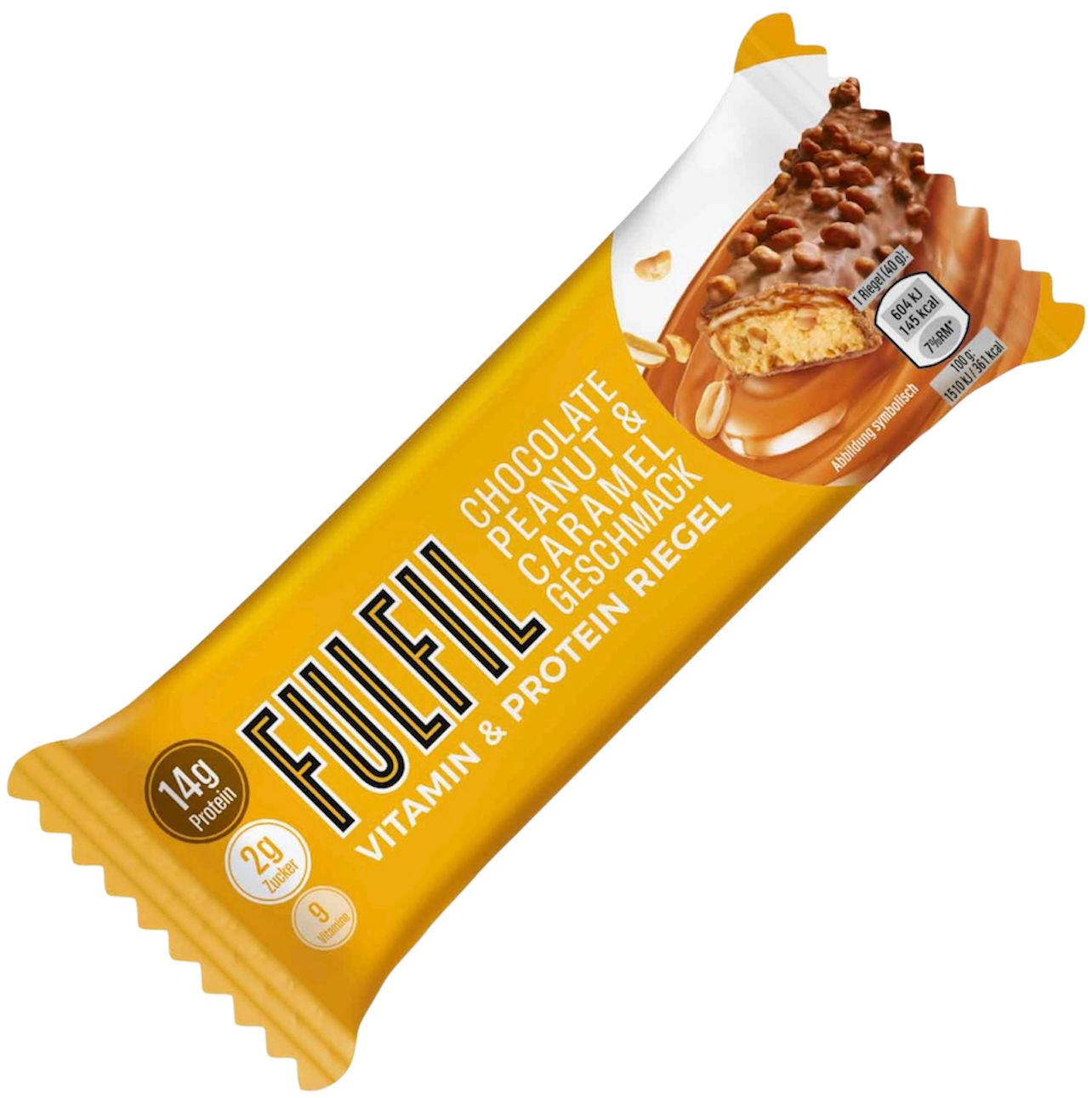 Fulfil Vitamin&Protein Riegel Chocolate Peanut&Caramel 40g MHD 01.04.2026