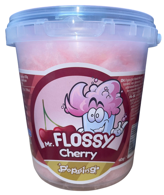 Mr Flossy Zuckerwatte Cherry 40g