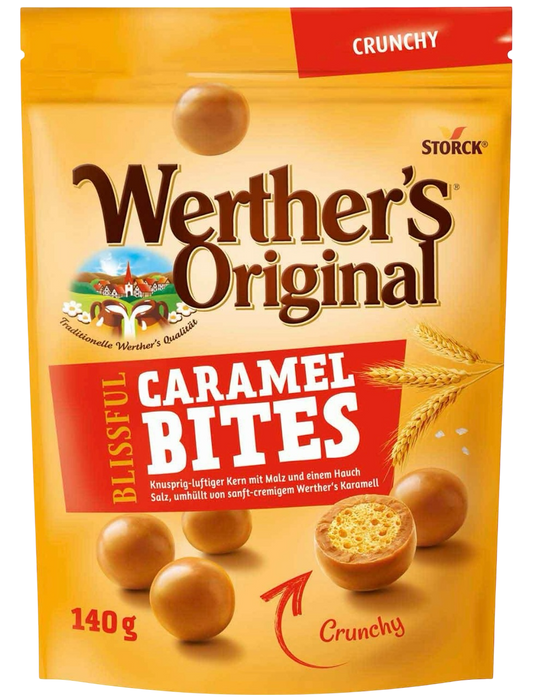 Werthers Original Caramel Bites Crunchy 140g