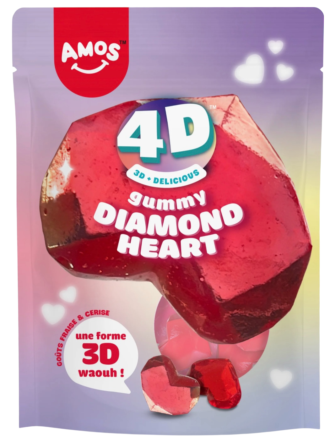 Amos 4d Diamond Heart 65g