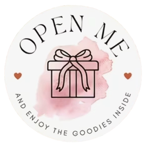 200er Rolle Paketsticker "Open me and enjoy the Goodies inside"