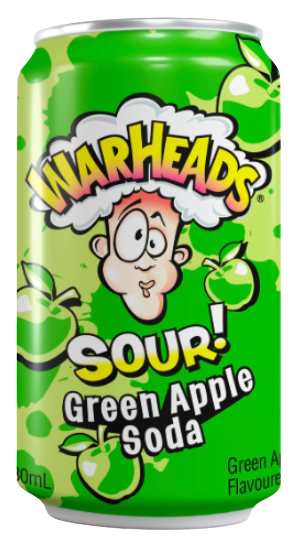 Warheads Soda Green Apple 330ml (inkl. Pfand)