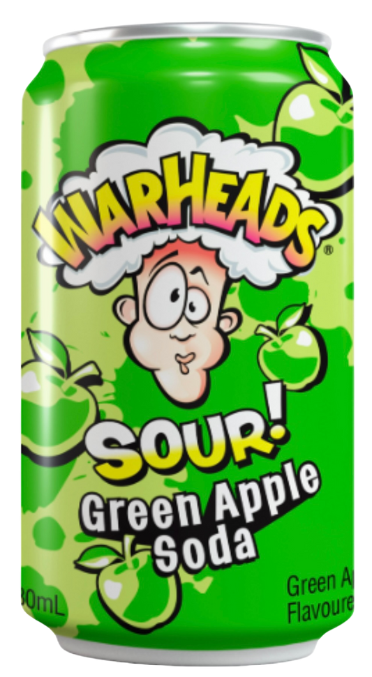 Warheads Soda Green Apple 330ml (inkl. Pfand)