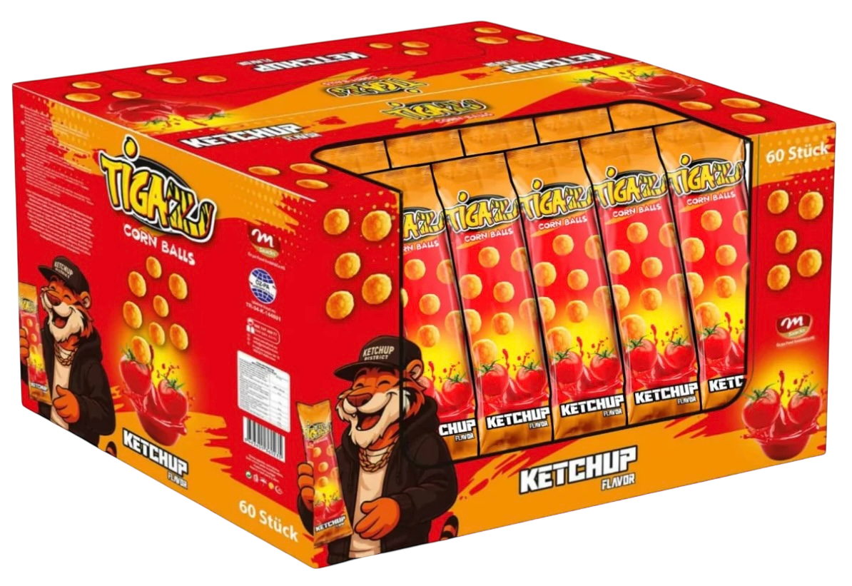 Tigaz Corn Balls Ketchup 20g