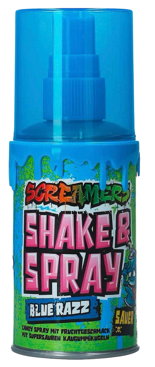 Screamers Shake&Spray Blue Razz