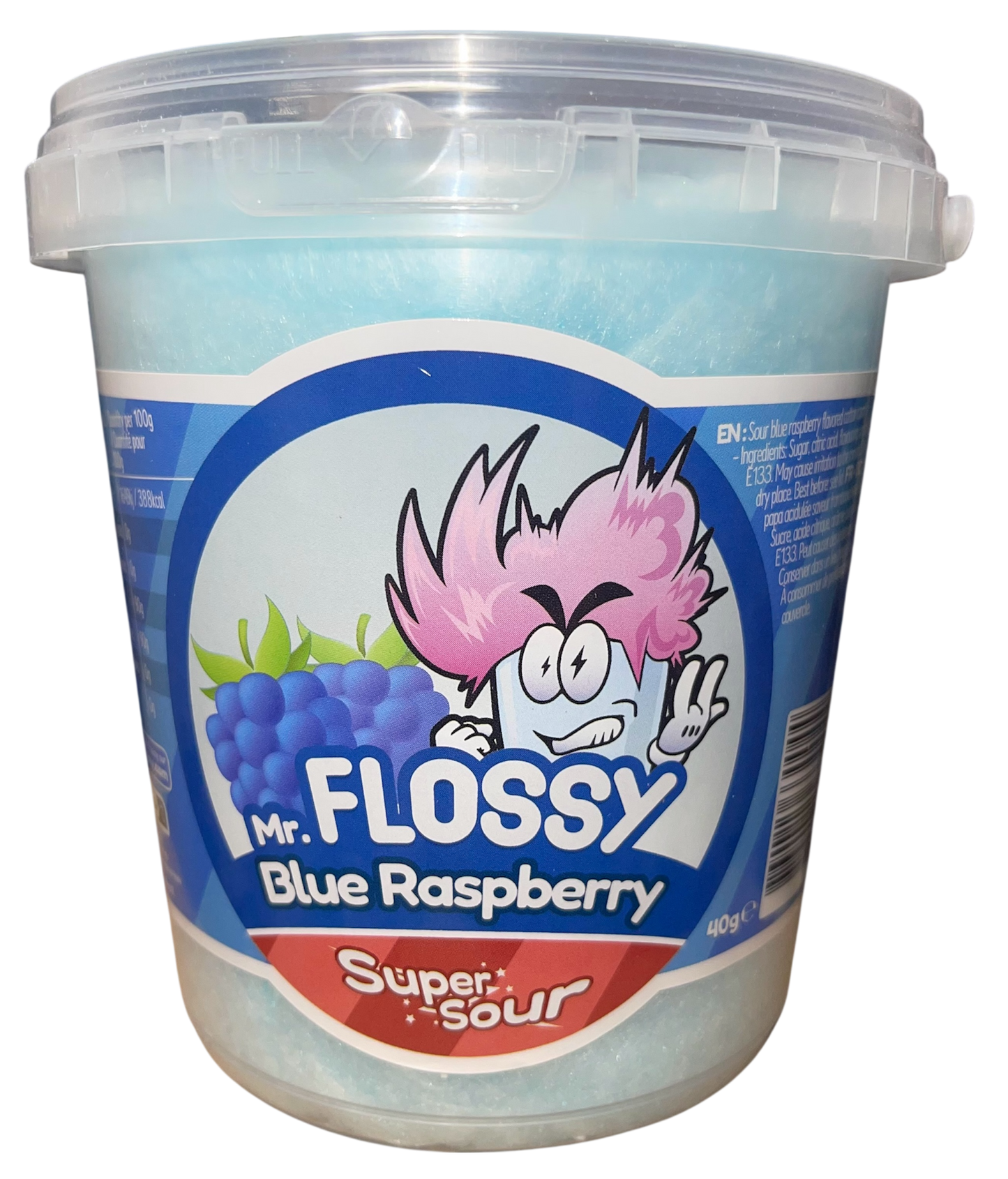 Mr Flossy Zuckerwatte Blue Raspberry 40g