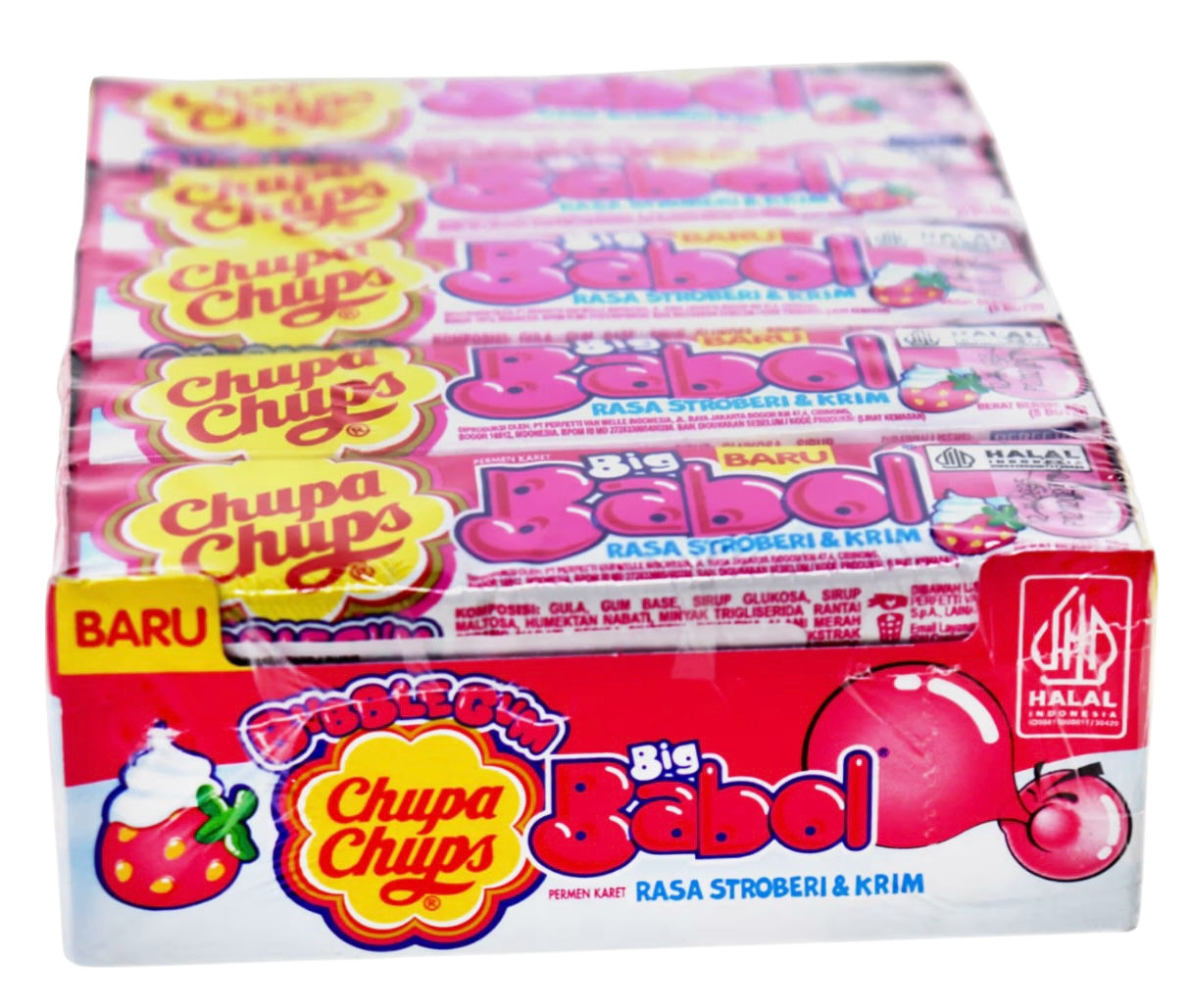 Chupa Chups Big Babo Erdbeer-Sahne 20g