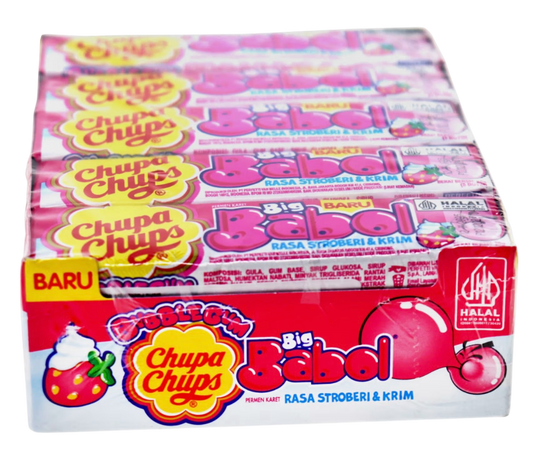 Chupa Chups Big Babo Erdbeer-Sahne 20g