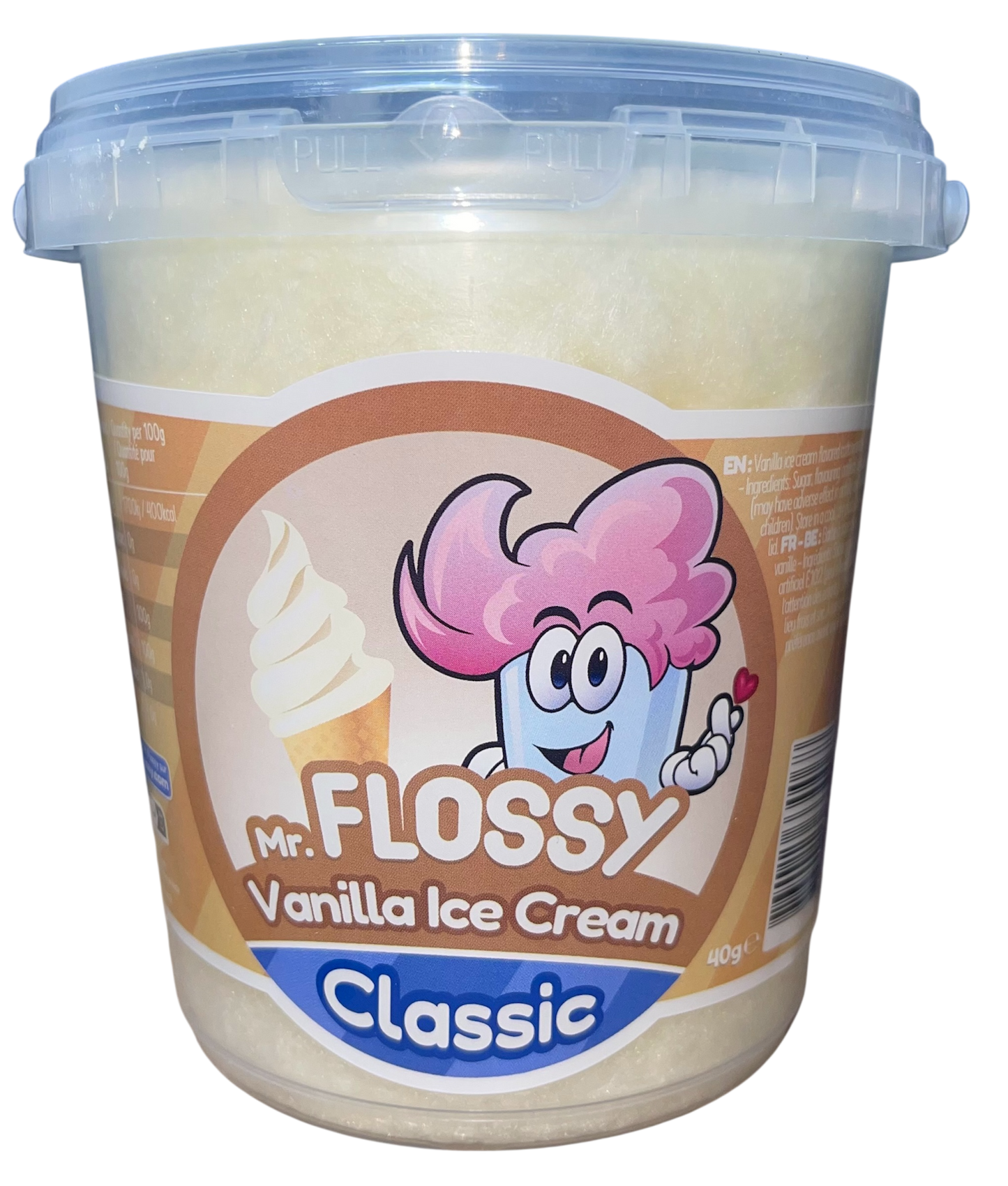 Mr Flossy Zuckerwatte Vanilla Ice Cream 40g