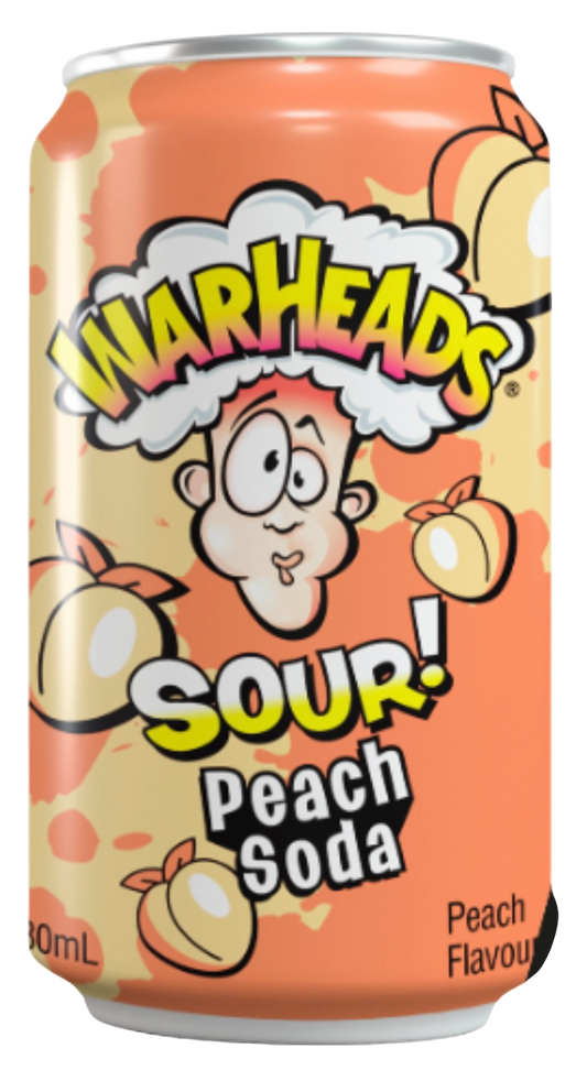 Warheads Soda Peach 330ml inkl. Pfand)