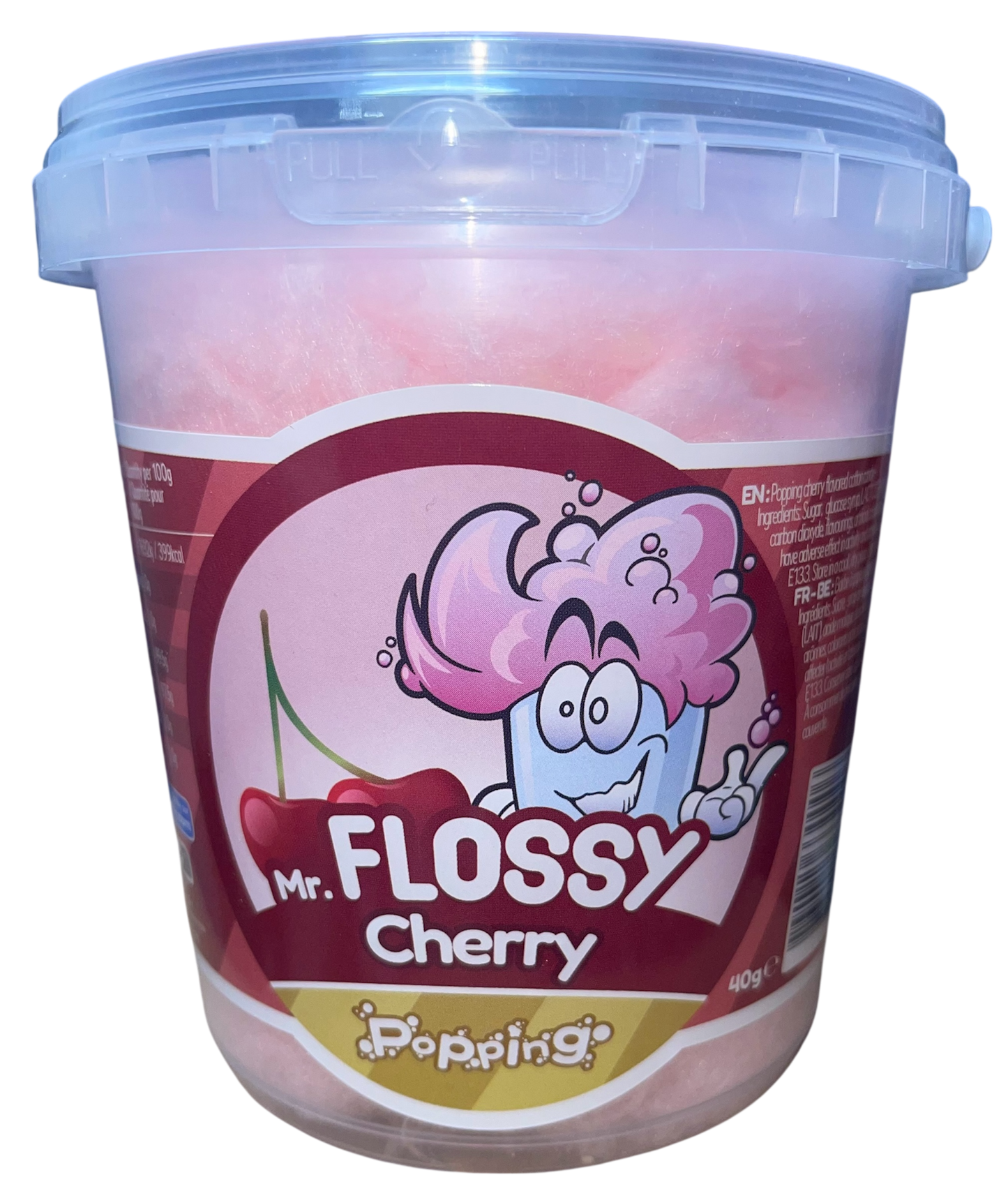 Mr Flossy Zuckerwatte Cherry 40g