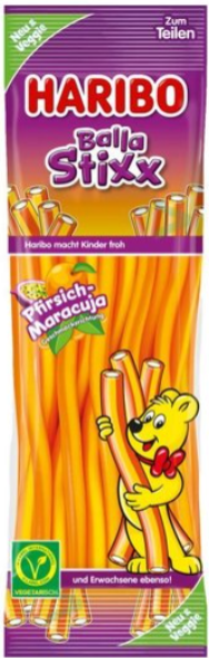 Haribo Balla Stixx Pfirsich-Maracuja - vegetarisch