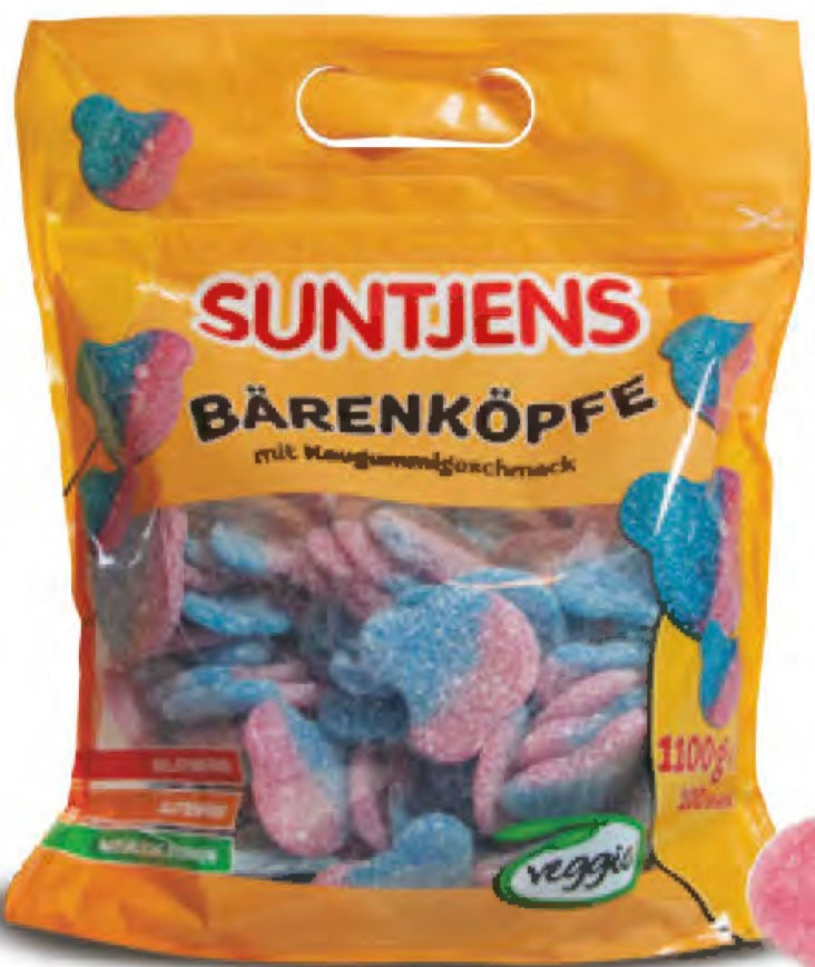 Suntjens Bärenköpfe BubbleGum - vegetarisch