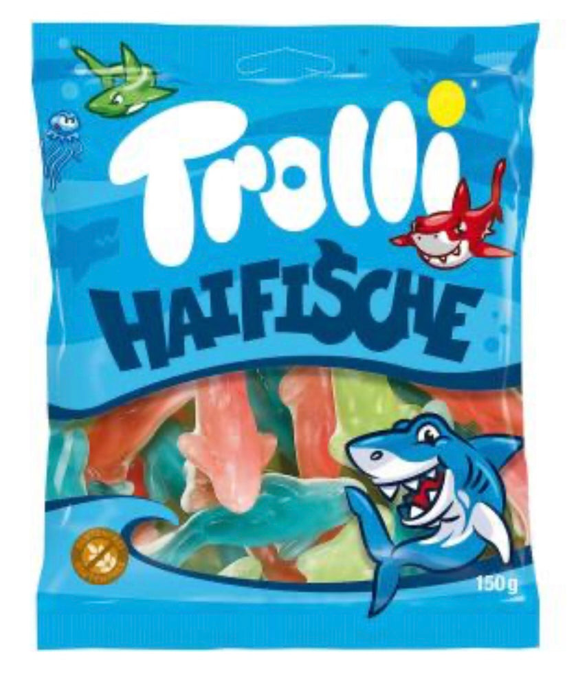 Trolli bunte Haifische