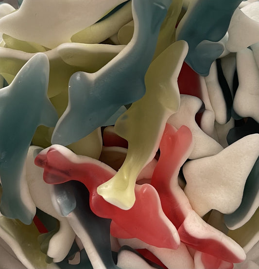 Trolli bunte Haifische